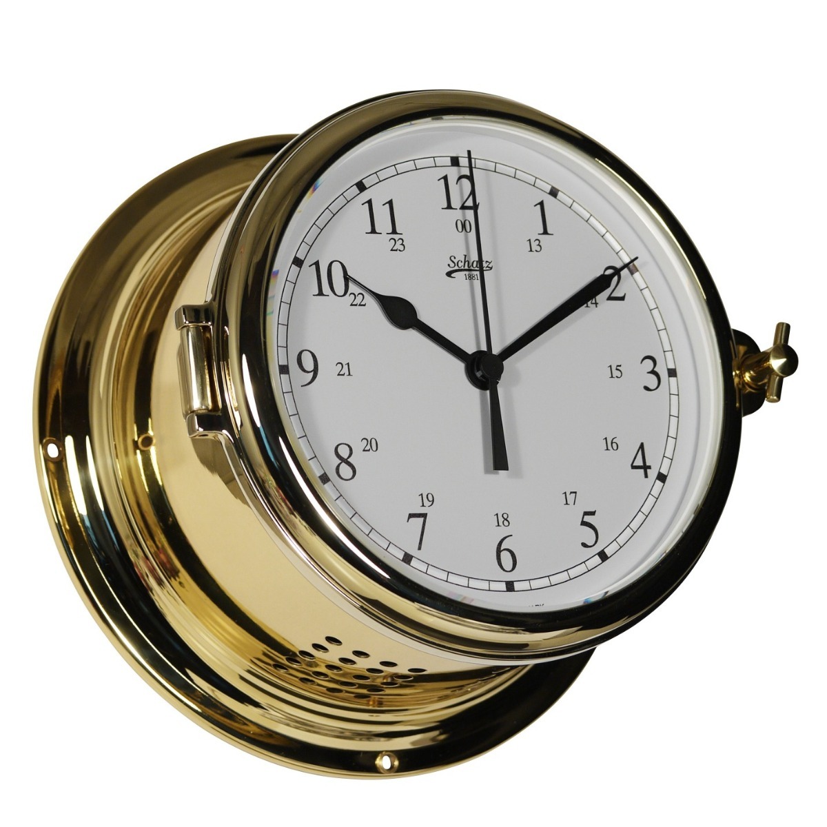 SHIP’S CLOCK - POLISHED AND LACQUERED BRASS